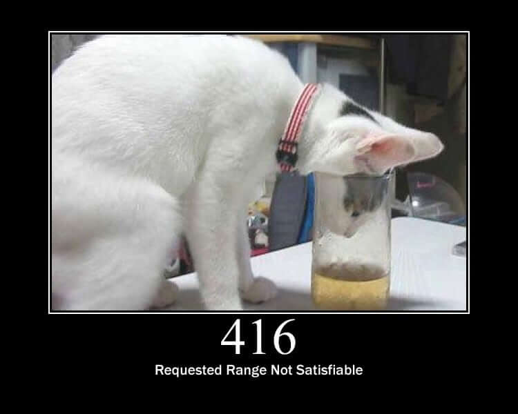 Requested Range Not Satisfiable